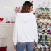Christmas print loose stitching hoodie nihaostyles wholesale Christmas costumes NSGNX82669