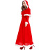 Christmas Santa Claus Dress with Shawl nihaostyles wholesale Christmas costumes NSPIS82700
