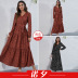 V-neck printed dress nihaostyles clothing wholesale NSGNX82789
