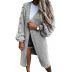 solid color lantern sleeve knitted twist cardigan nihaostyles wholesale clothing NSMMY82819