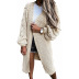 solid color lantern sleeve knitted twist cardigan nihaostyles wholesale clothing NSMMY82819