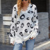 autumn and winter v-neck leopard sweater nihaostyles wholesale clothing NSMMY82821