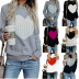  women s love print  knitted sweater nihaostyles wholesale clothing NSMMY82827