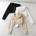 short hooded sweatershirt with zipper nihaostyles wholesale clothing NSAM82843