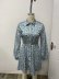 lapel satin lace-up dress nihaostyles wholesale clothing NSAM82845