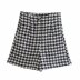 Autumn Houndstooth Shorts nihaostyles wholesale clothing NSAM82848