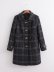 lapel plaid mid-length woolen coat nihaostyles wholesale clothing NSAM82851