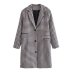 tweed houndstooth overcoat nihaostyles wholesale clothing NSAM82861