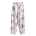 tie-dye print high waist casual pants nihaostyles wholesale clothing NSAM82865
