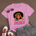 cartoon character letter printing short-sleeved T-shirt nihaostyles clothing wholesale NSYAY83628