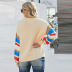 long-sleeved round neck loose casual pullover sweatershirt nihaostyles wholesale clothing NSQSY87462