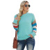 long-sleeved round neck loose casual pullover sweatershirt nihaostyles wholesale clothing NSQSY87462