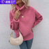 solid color lapel sllit sweater nihaostyles clothing wholesale NSMMY90316