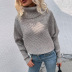 suéter de solapa de color sólido nihaostyles ropa al por mayor NSMMY90316