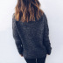 solid color long-sleeved high-neck pullover sweater nihaostyles clothing wholesale NSMMY90322