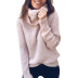 solid color long-sleeved high-neck pullover sweater nihaostyles clothing wholesale NSMMY90322