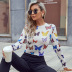 slim butterfly print long-sleeved T-shirt nihaostyles wholesale clothes NSYSQ90515
