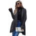 long long-sleeved ruffled lapel loose sweater jacket nihaostyles wholesale clothes NSYSQ90516