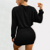 Folds Long-Sleeved Knitted Dress NSYSQ90535