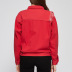 autumn red long-sleeved single-breasted ripped denim jacket nihaostyles wholesale clothing NSSY90694