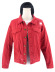 autumn red long-sleeved single-breasted ripped denim jacket nihaostyles wholesale clothing NSSY90694