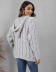  long-sleeved V-neck thick twist loose knitted hooded sweater nihaostyles wholesale clothing NSOY91115
