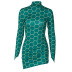 Long-Sleeved High Collar Print Dress Women NSHTL91242