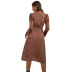 long sleeve print slimming dress nihaostyles wholesale clothes NSJM91310