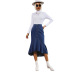 Irregular Fishtail Denim Skirt nihaostyles wholesale clothes NSJM91328