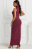 solid color high-neck slim sleeveless pit strip dress nihaostyles clothing wholesale NSLM91340
