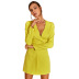 V-neck waist dress nihaostyles clothing wholesale NSWX91554