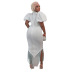 Rhinestone Tassel slim Dress nihaostyles wholesale clothes NSCYF91638