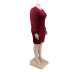 velvet mesh plus size dress nihaostyles wholesale clothes NSCYF91667