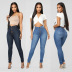 high-waist stretch slim-fit jeans nihaostyles wholesale clothes NSWL91708