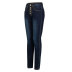 high-waist stretch slim-fit jeans nihaostyles wholesale clothes NSWL91708