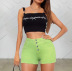 high waist stretch short jeans nihaostyles wholesale clothes NSWL91716