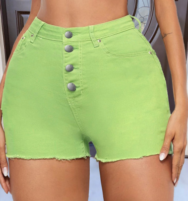 High Waist Stretch Short Jeans Nihaostyles Wholesale Clothes NSWL91716