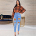 ripped slim jeans nihaostyles wholesale clothes NSWL91721