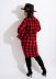 long-sleeved lace-up plaid shirt dress nihaostyles wholesale clothes NSOSM91956