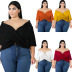 solid color bat sleeved v-neck tube top nihaostyles wholesale clothing NSBMF91989