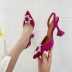 summer pointed sunflower rhinestone high heeled sandals nihaostyles wholesale clothing NSSO92131