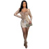 slim long sleeve sequin dress nihaostyles wholesale clothes NSCYF92136