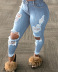Plus Size Ripped Jeans NSWL92292