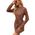 striped knitted lace-up dress nihaostyles wholesale clothes NSKA92302