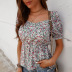 short-sleeved floral top nihaostyles wholesale clothes NSKA92315