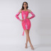 slim sling strap long-sleeved dress nihaostyles clothing wholesale NSWCJ92362