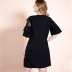 Plus size lace stitching ruffled dress nihaostyles clothing wholesale NSWCJ92366