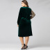 plus size round neck A-line dress nihaostyles clothing wholesale NSWCJ92372