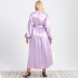 plus size slim solid color round neck dress nihaostyles clothing wholesale NSWCJ92393