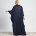 plus size round neck woven loose dress nihaostyles clothing wholesale NSWCJ92401